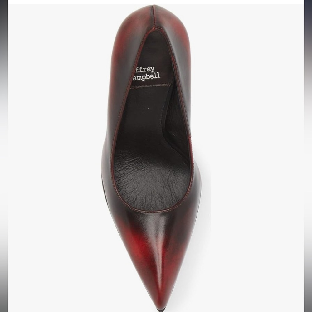 Ombré black and wine/deep red pumps size 9